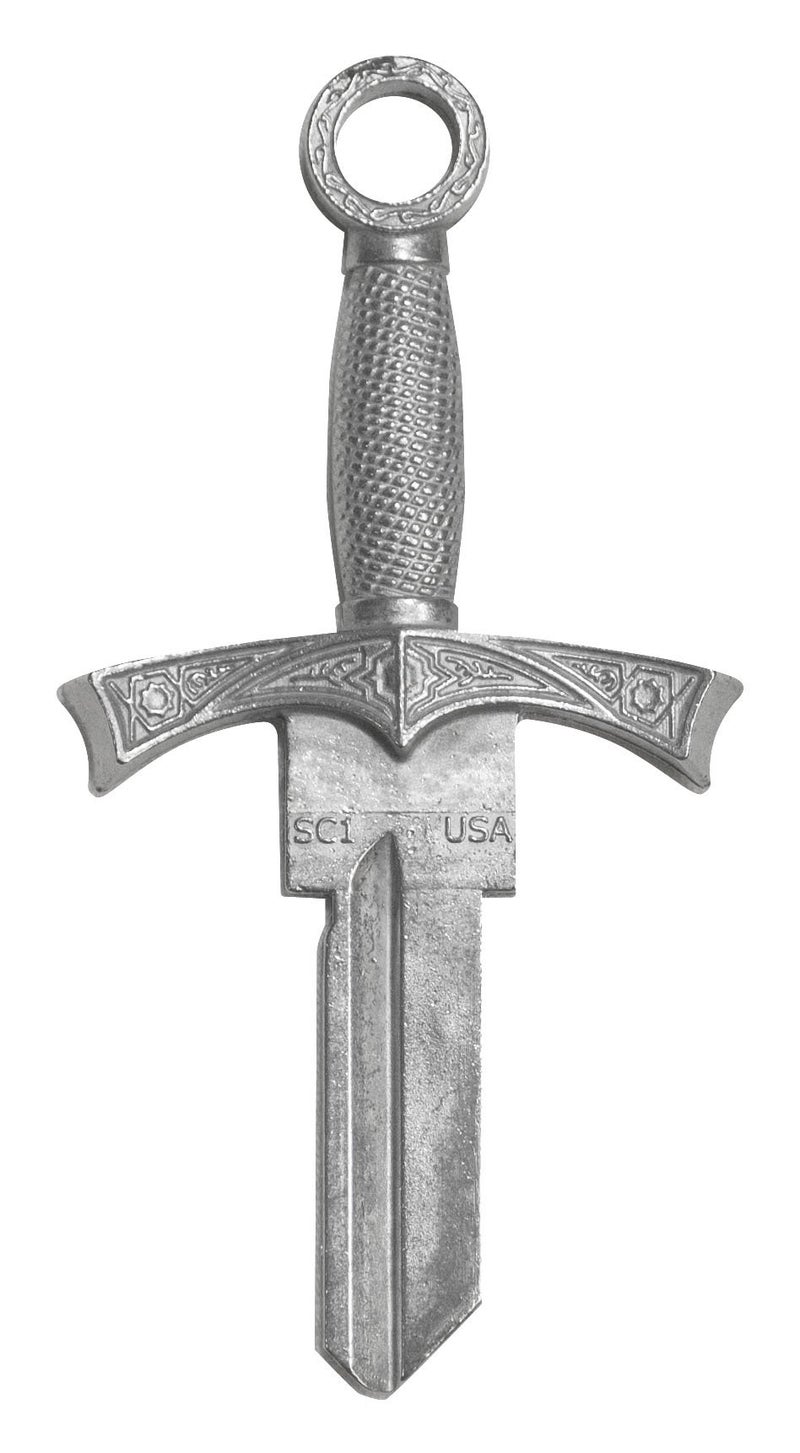 Lucky Line Custom Leathercraft Lucky Line FORGED Key Shapes, SWORD - House Key Blank, SC1, 1 key (B301S) - Image 1